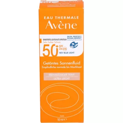 AVENE Päikesevedelik SPF 50+ toonitud, 50 ml