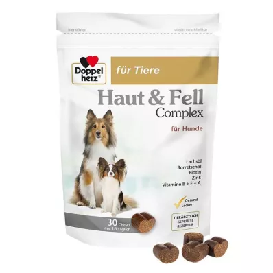 DOPPELHERZ loomade nahale&amp;Fur Compl.Chews f.koertele, 30 tk