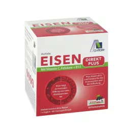 EISEN DIREKT pluss C-vitamiin + foolhape + B12 pulber, 60 tk