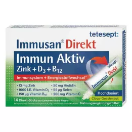 TETESEPT Immusan Direkt Zinc+D3+B12 graanulid, 14 tk