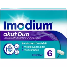 IMODIUM akut Duo 2 mg/125 mg tabletid, 6 tk