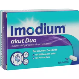 IMODIUM akut Duo 2 mg/125 mg tabletid, 12 tk