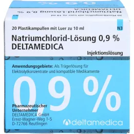 NATRIUMCHLORID-Lahus 0,9% Deltamedica Luer Pl., 20X10 ml