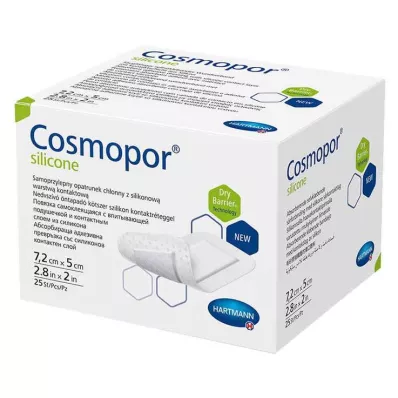 Cosmopor® silikoonist haavaplaaster 5x7,2 cm, 25 tk