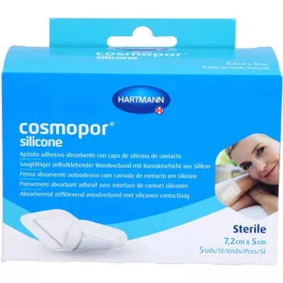 COSMOPOR silikoonist haavasidemed 5x7,2 cm, 5 tk