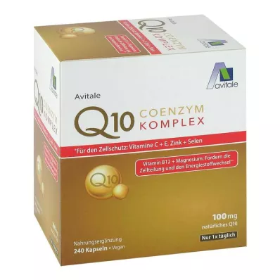 Koensüüm Q10 100 mg kapslid + vitamiinid + mineraalid, 240 tk Koensüüm Q10 100 mg kapslid + vitamiinid + mineraalid, 240 tk