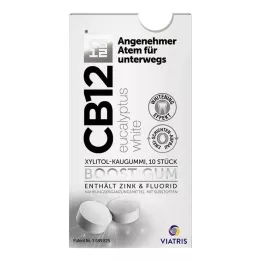CB12 boost Eukalüpti valge närimiskumm, 10 tk