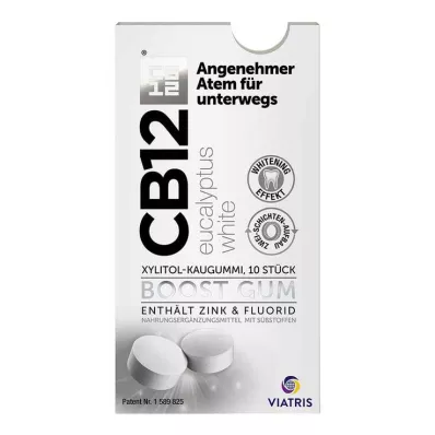 CB12 boost Eukalüpti valge närimiskumm, 10 tk