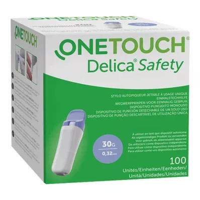 One Touch Delica Safety ühekordne torkeseade 30 G, 100 tk One Touch Delica Safety ühekordne torkeseade 30 G, 100 tk