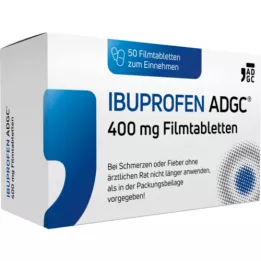 IBUPROFEN ADGC 400 mg õhukese polümeerikattega tabletid, 50 tk