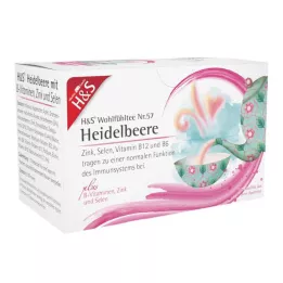 H&amp;S Mustikas koos B-vitamiinide, tsingi ja seleeniga Puff, 20X2,5 g