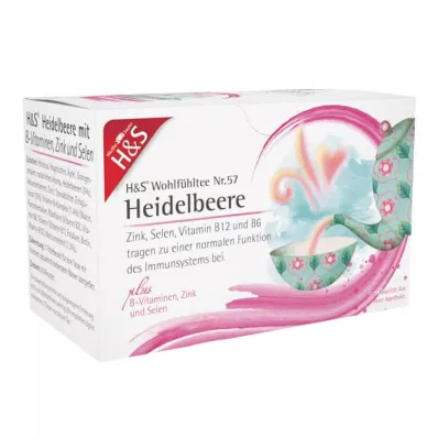 H&amp;S mustikas B-vitamiinide tsingi ja seleeniga Fsachet, 20X2,5 g