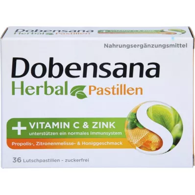 DOBENSANA Herbal Honey Paste Vit.C &amp; Zinc Pastil., 36 tk