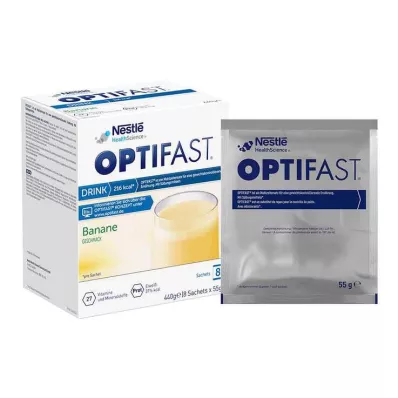 Optifast Drink Banaanipulber, 8X55 g Optifast Drink Banaanipulber, 8X55 g