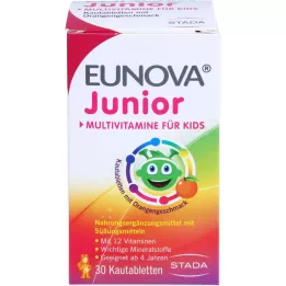 EUNOVA Junior närimistabletid apelsini maitsega, 30 tk