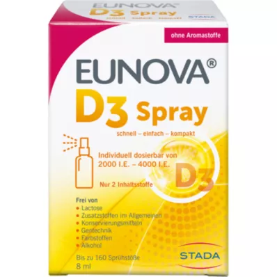 EUNOVA D3-vitamiini sprei, 8 ml