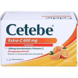 CETEBE Extra-C 600 mg närimistabletid, 60 tk