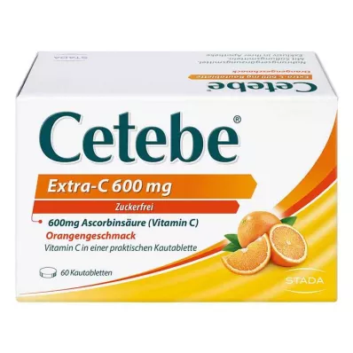 CETEBE Extra-C 600 mg närimistabletid, 60 tk CETEBE Extra-C 600 mg närimistabletid, 60 tk
