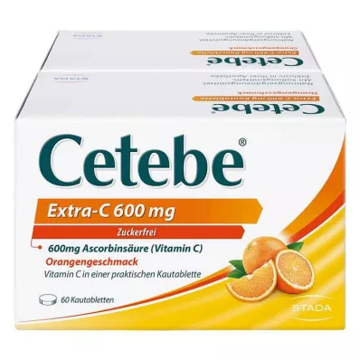CETEBE Extra-C 600 mg närimistabletid, 120 tk CETEBE Extra-C 600 mg närimistabletid, 120 tk
