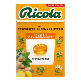 RICOLA o.Z.Box Ingveri apelsini-mündi kommid, 50 g