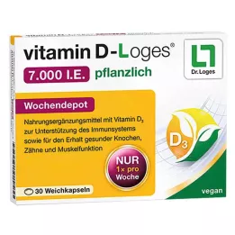 VITAMIN D-LOGES 7000 I.U. iganädalane ravimtaimede depoo, 30 tk