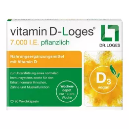 VITAMIN D-LOGES 7000 I.U. iganädalane ravimtaimede depoo, 90 tk