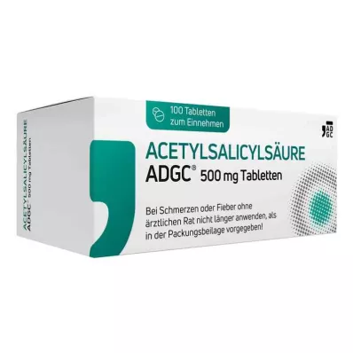 ACETYLSALICYLSÄURE ADGC 500 mg tabletid, 100 tk