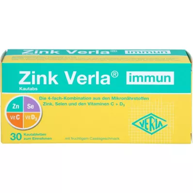 ZINK VERLA immuunsüsteemi närimistabletid, 30 tk