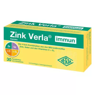 ZINK VERLA immuunsüsteemi närimistabletid, 30 tk