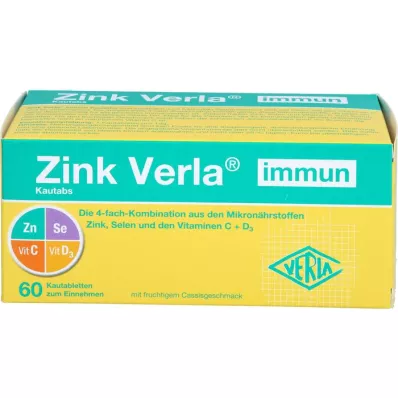 ZINK VERLA immuunsüsteemi närimistabletid, 60 tk