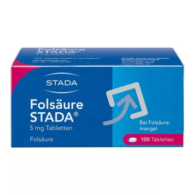 FOLSÄURE STADA 5 mg tabletid, 100 tk FOLSÄURE STADA 5 mg tabletid, 100 tk