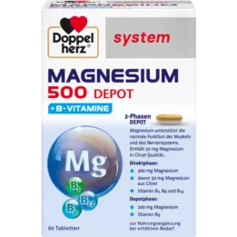 DOPPELHERZ Magnesium 500 Depot süsteemi tabletid, 60 tk