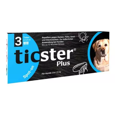 Ticster Plus täpilahus koertele kaaluga üle 25 kg (3x4,8 ml) Ticster Plus täpilahus koertele kaaluga üle 25 kg (3x4,8 ml)