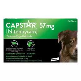 CAPSTAR 57 mg tabletid suurtele koertele, 1 tk