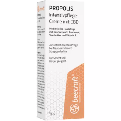 BEECRAFT Propolis CBD Intensiivhoolduskreem, 75 ml