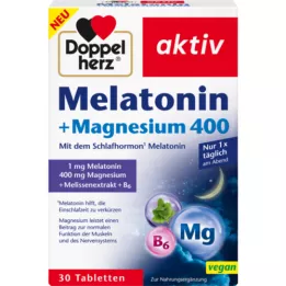 DOPPELHERZ Melatoniin+Magneesium 400 tabletti, 30 tk