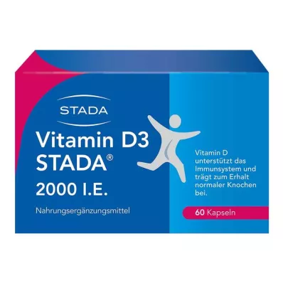 Vitamiin D3 STADA 2000 IU kapslid, 60 tk