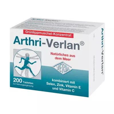 Arthri-Verlan toidulisandi tablettide jaoks, 200 tk Arthri-Verlan toidulisandi tablettide jaoks, 200 tk