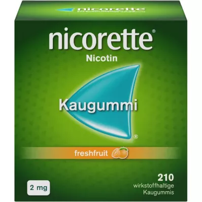 NICORETTE 2 mg värske puuvilja närimiskummi, 210 tk