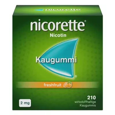 nicorette närimiskumm freshfruit, 2 mg nikotiini, 210 tk