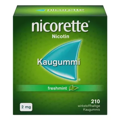nicorette närimiskumm freshmint, 2 mg nikotiini, 210 tk