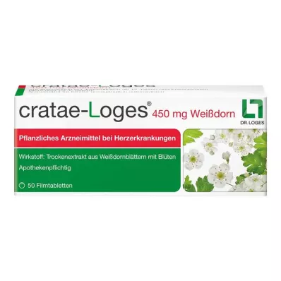 cratae-Loges 450 mg viirpuu õhukese polümeerikattega tabletid, 50 tk