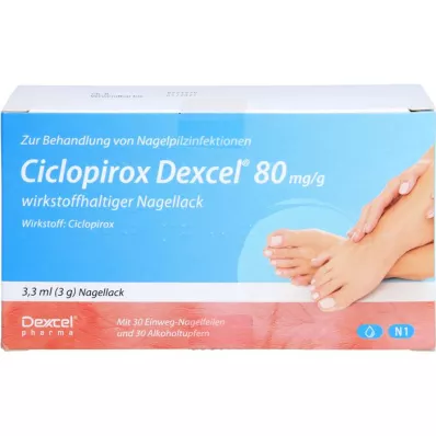 CICLOPIROX Dexcel 80 mg/g toimeaine küünelakk, 3,3 ml