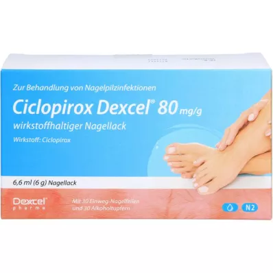 CICLOPIROX Dexcel 80 mg/g toimeainet sisaldav küünelakk, 6,6 ml