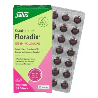 Floradix raud-foolhappe tabletid, 84 tk