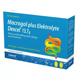 MACROGOL pluss elektrolüüdid Dexcel 13,7 g PLE, 10 tk