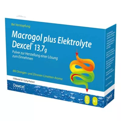 MACROGOL pluss elektrolüüdid Dexcel 13,7 g PLE, 10 tk