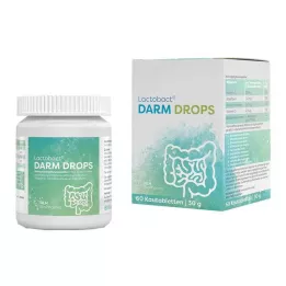 LACTOBACT DARM DROPS närimistabletid, 60 tk