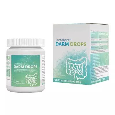 LACTOBACT DARM DROPS närimistabletid, 60 tk