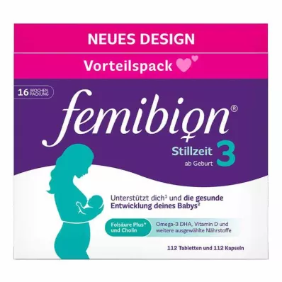 FEMIBION 3 rinnaga toitmise kombineeritud pakend, 2X112 tk